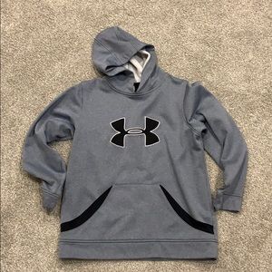 Under Amour grey hooded sweatshirt